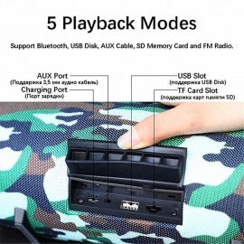 TG118 Upgrate Bluetooth Speaker Column Wireless Portable Outdoor Soundbox Bass Stereo Subwoofer Boombox Support TF AUX USB Loudspeaker
