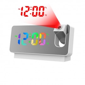 Smart Alarm Clock S282-A1 for Led Digitale Projectie Wekker Tafel Elektronische Wekker Met Projectie  Tijd Projector Slaapkamer Nachtkastmodus

