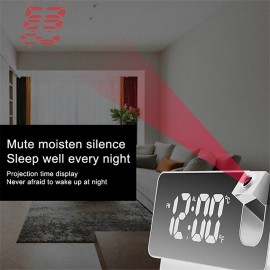Smart Alarm Clock S282-A1 for Led Digitale Projectie Wekker Tafel Elektronische Wekker Met Projectie  Tijd Projector Slaapkamer Nachtkastmodus
