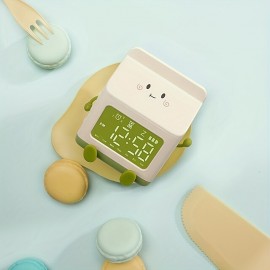 Milk box alarm clock for children's sleep training creative electronic clock silent bedside wake-up alarm clock countdown function
