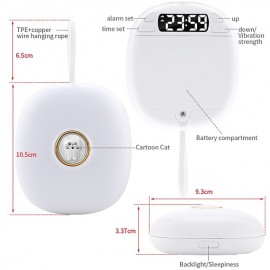 Portable Silent Vibration Alarm Clock for Students to Wake up Powerfully Adorable and Mute Digital Clock
