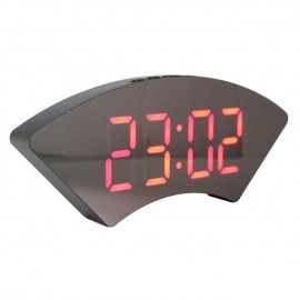 Creative Alarm Clock Fan-shaped Alarm Clock Snooze Alarm Clock Bedside Student Alarm Clock Modern Simple Multi-function Alarm Clock USB Charging Cable No Battery
