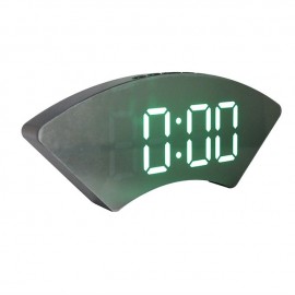Creative Alarm Clock Fan-shaped Alarm Clock Snooze Alarm Clock Bedside Student Alarm Clock Modern Simple Multi-function Alarm Clock USB Charging Cable No Battery
