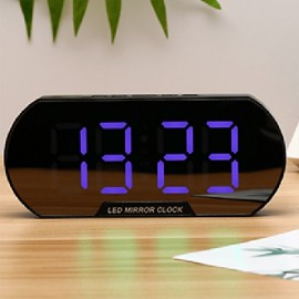 Smart Digital Alarm Clock with LED Display and USB Charging - Perfect for Students and Desktop Use
