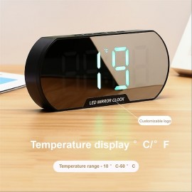 Smart Digital Alarm Clock with LED Display and USB Charging - Perfect for Students and Desktop Use
