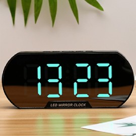Smart Digital Alarm Clock with LED Display and USB Charging - Perfect for Students and Desktop Use
