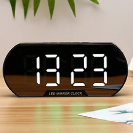 Smart Digital Alarm Clock with LED Display and USB Charging - Perfect for Students and Desktop Use
