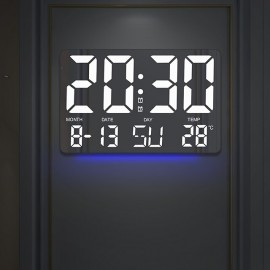 Color Large Font Alarm Clock LED Clock Bedside Clock Large Screen Electronic Clock Wall Clock
