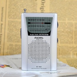 Portable Radios Small, AM FM Radio, Battery Radio Transistor With Power Indicator AA Battery Operated For Jogging Walking And Camping
